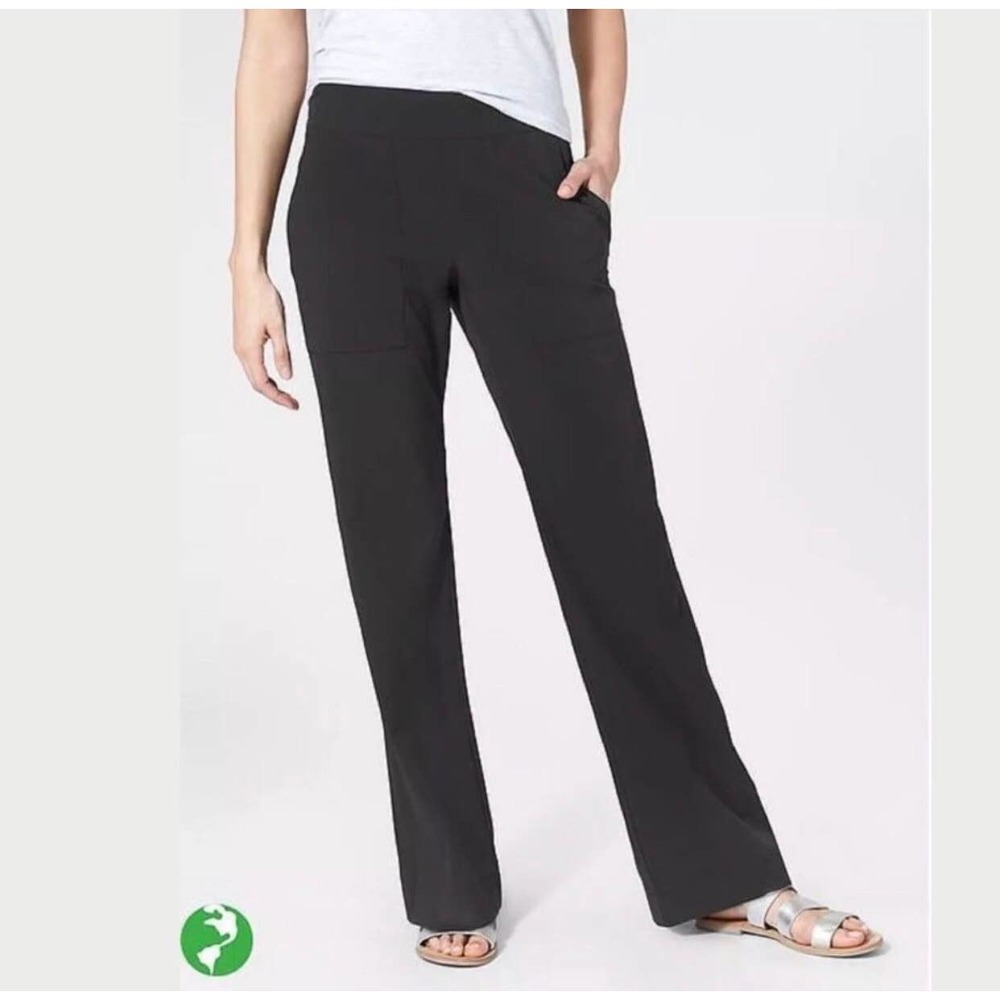 Athleta Black Chelsea Cargo Wide Leg Pants Size 10